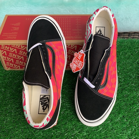 VANS OLD SKOOL TWIST WRAP CHECKER BLACK/CABARET MN - Picture 7 of 16